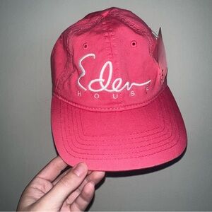 Eden House Key West Relaxed Cotton‎ Cap Hat NWT Vacation Spring Pink Barbie